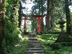 山頂の鳥居